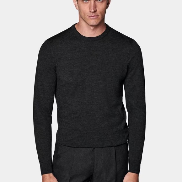 Bonobos Men’s Washable Merino Wool Slim Fit Crew Neck Sweater Medium Gray XL - Picture 1 of 16